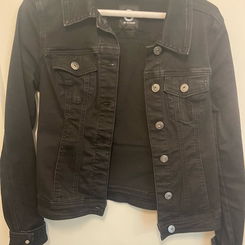 Black jean jacket from Guess